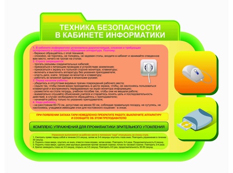 Оформление кабинета информатики №1